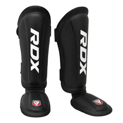 RDX T1 Small Black Leather X Shin Instep Guards