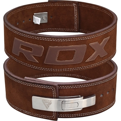 RDX 10mm Large Brown Leather Powerlifting Belt