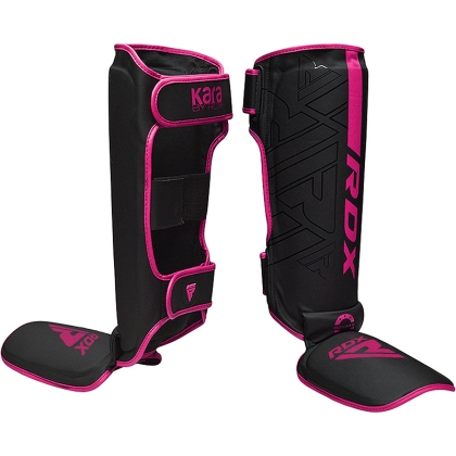 RDX F6 KARA MMA Shin Instep Guards Black Pink Small