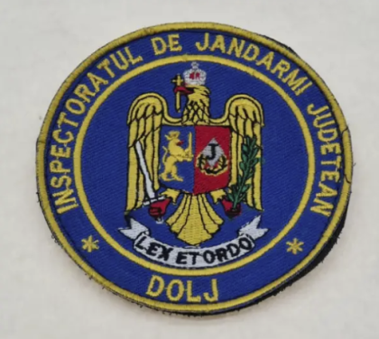 EMBROIDERED SCAI EMBLEM DOLJ COUNTY GENDARMI INSPECTORATE