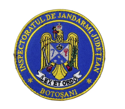 ROTUND BADGE OF THE BOTOSANI COUNTY GENDARMI INSPECTORATE