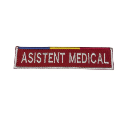 SMURD TRICOLOR BADGE INSCRIBED MEDICAL ASSISTANT