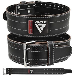 RDX RD1 4" Powerlifting Leather Gym Belt