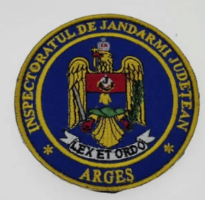 EMBROIDERED SCAI EMBLEM ARGES COUNTY GENDARMI INSPECTORATE