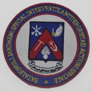 EMBROIDERED ROUND EMBLEM SPECIAL GENDARMI BATTALION ANTI-TERRORIST INTERVENTION AND SPECIAL ACTIONS