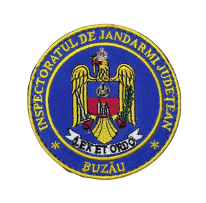 ROTUND BADGE OF THE COUNTY GENDARMI INSPECTORATE OF BUZAU