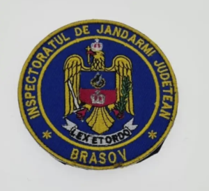 EMBROIDERED SCAI EMBLEM BRASOV COUNTY GENDARMI INSPECTORATE