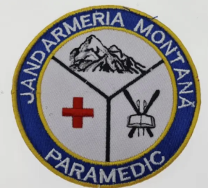 ROUND EMBROIDERY EMBROIDERED MONTANA PARAMEDIC GENDARMERIA