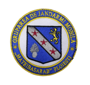 ROUND BADGE FOR THE "MATEI BASARAB" PLOIESTI GENDARME GROUP