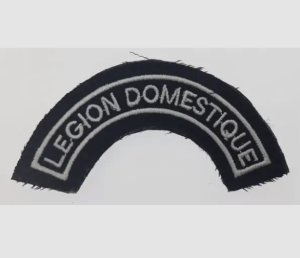 DOMESTIC LEGION SEMI-ROUND BADGE