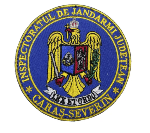 CARAS-SEVERIN COUNTY GENDARMI INSPECTORATE ROUND EMBROIDERED EMBROIDERY